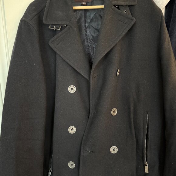 Michael Kors Black wool Blend Peacoat - Picture 2 of 2